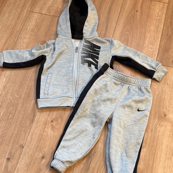 Nike Other - Nike Baby Gray and Black Sweatpants & Hoodie Set